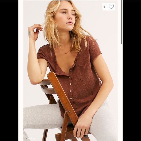 FP Beach Henley Top - Picture 1 of 5